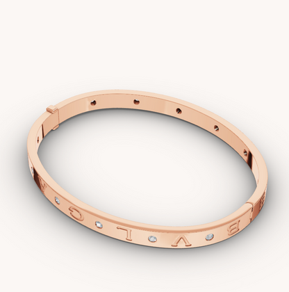[Resenly Jewelry]ZERO 1 PINK GOLD 12 DIAMONDS BRACELET