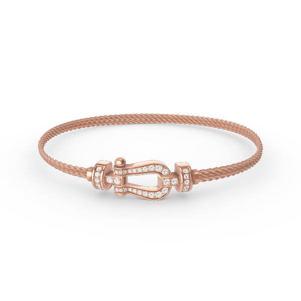 [Resenly Jewelry]FORCE SMALL HORSESHOE  DIAMOND CHAIN ROPE BRACELET