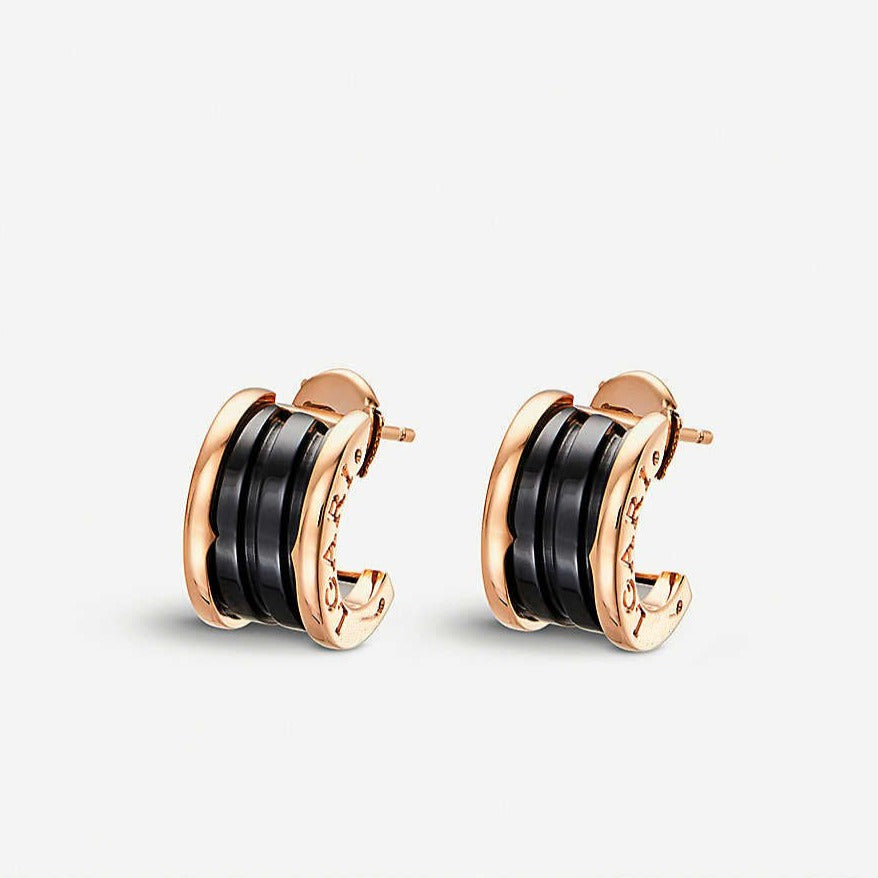 [Resenly Jewelry]ZERO 1 PINK GOLD CERAMIC EARRINGS