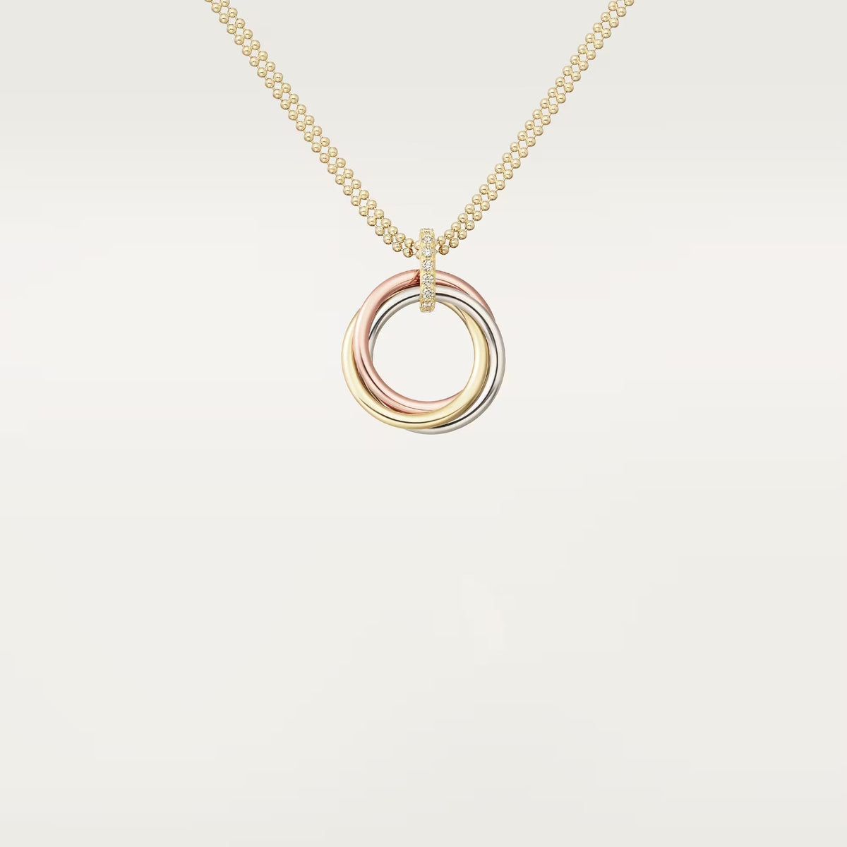 [Resenly Jewelry]TRINITY MEDIUM  DIAMONDS NECKLACE