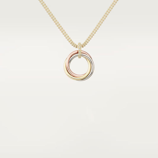 [Resenly Jewelry]TRINITY MEDIUM  DIAMONDS NECKLACE