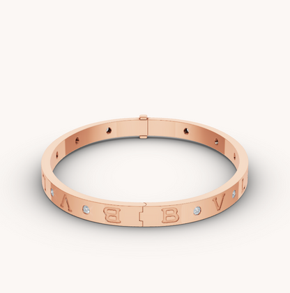 [Resenly Jewelry]ZERO 1 PINK GOLD 12 DIAMONDS BRACELET