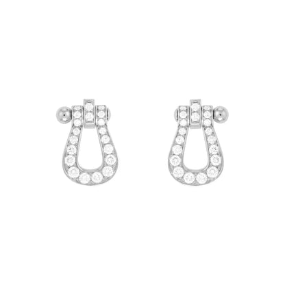 [Resenly Jewelry]FORCE 10 FULL DIAMOND STUD EARRINGS MINI MODEL