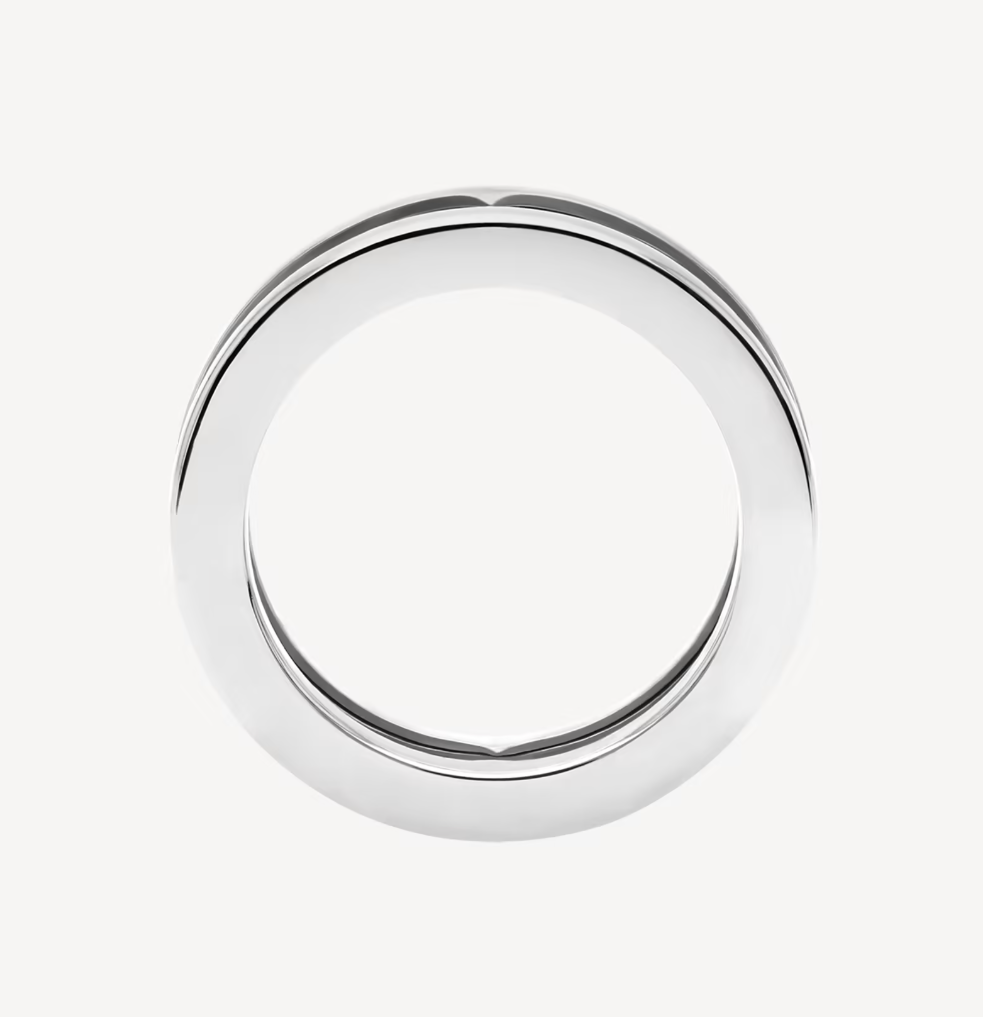 [Resenly Jewelry]ZERO 1 ONE-BAND WITH OPENWORK LOGO SPIRAL RING