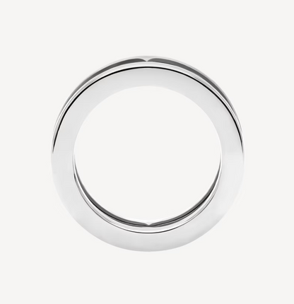 [Resenly Jewelry]ZERO 1 ONE-BAND WITH OPENWORK LOGO SPIRAL RING