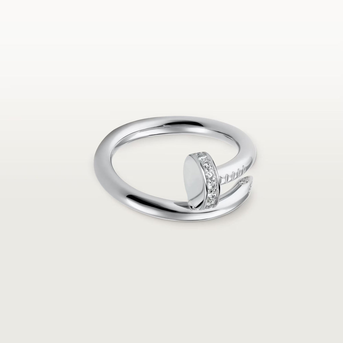 [Resenly Jewelry]JUSTE RING 2.6MM HALF DIAMOND