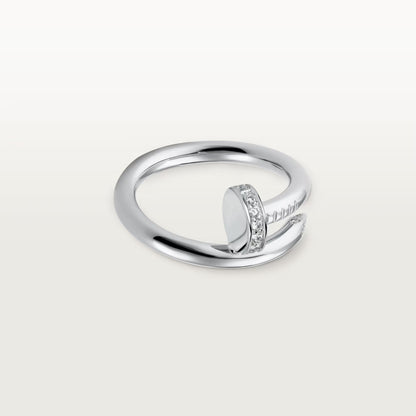 [Resenly Jewelry]JUSTE RING 2.6MM HALF DIAMOND
