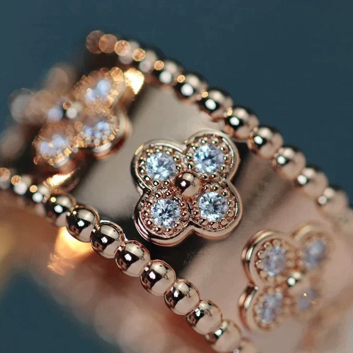 [Resenly Jewelry]CLOVER KALEIDOSCOPE RING 10MM
