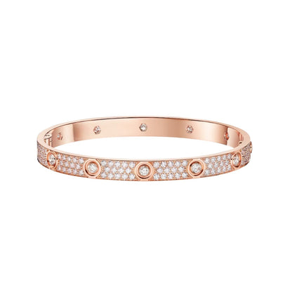 [Resenly Jewelry]LOVE BRACELET 6.1MM DIAMOND-PAVED 10 BIG DIAMONDS