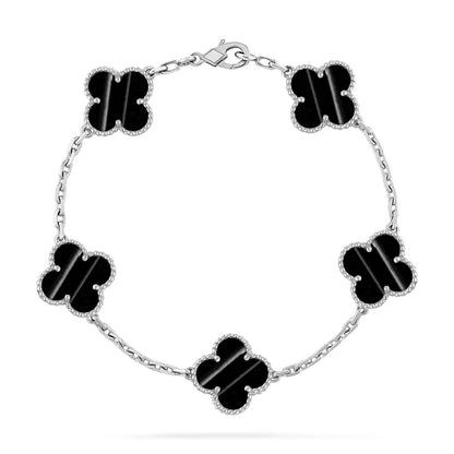 [Resenly Jewelry] CLOVER 5 MOTIF PULSAR STONE BRACELET COLLECTION