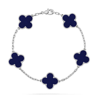[Resenly Jewelry]CLOVER 5 MOTIF LAPIS LAZULI BRACELET COLLECTION