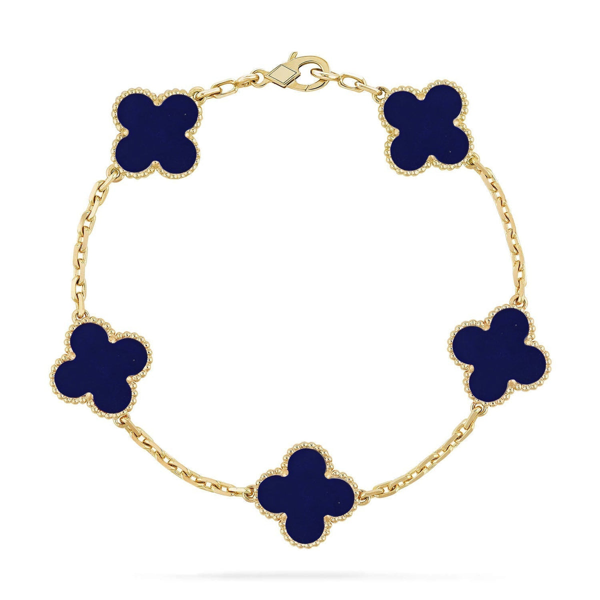 [Resenly Jewelry]CLOVER 5 MOTIF LAPIS LAZULI BRACELET COLLECTION