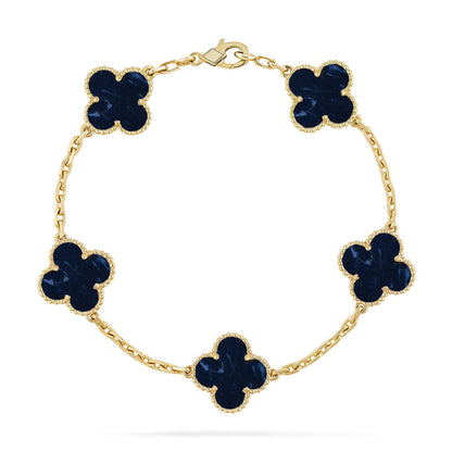 [Resenly Jewelry]CLOVER 5 MOTIF PIETERSITE BRACELET COLLECTION