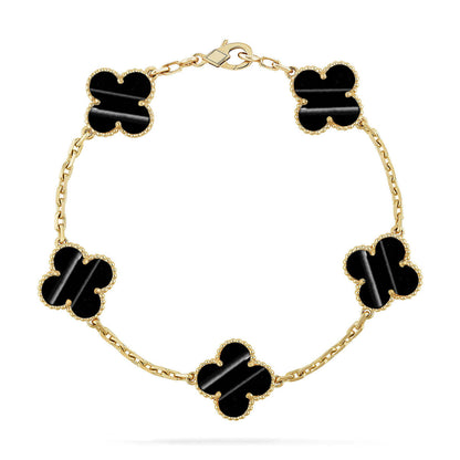 [Resenly Jewelry] CLOVER 5 MOTIF PULSAR STONE BRACELET COLLECTION