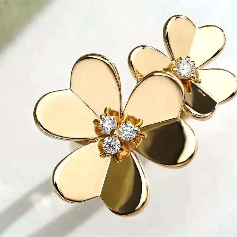 [Resenly Jewelry]CLOVER COMOS GOLD DIAMOND RING
