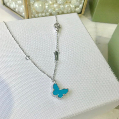 [Resenly Jewelry]BUTTERFLY TURQUOISE BUTTERFLY BRACELET SILVER