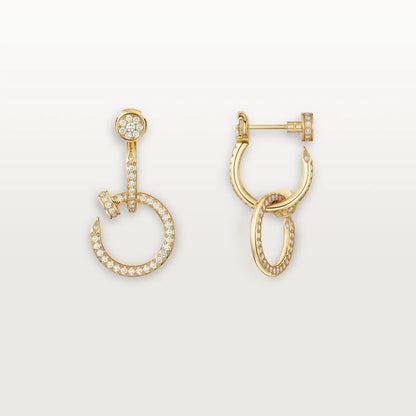 [Resenly Jewelry]JUSTE FULL DIAMOND DOUBLE EARRINGS