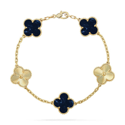 [Resenly Jewelry]CLOVER 5 MOTIF PIETERSITE BRACELET COLLECTION