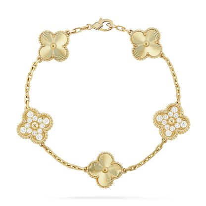 [Resenly Jewelry] CLOVER 5 MOTIF LASER BRACELET COLLECTION