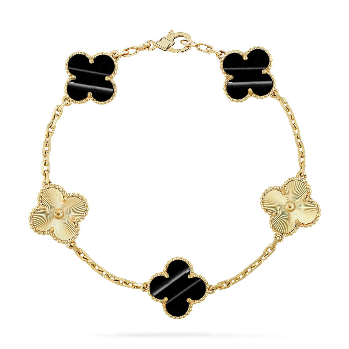 [Resenly Jewelry] CLOVER 5 MOTIF PULSAR STONE BRACELET COLLECTION