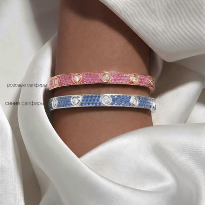 [Resenly Jewelry]2026 PAVE GEMSTONE LOVE BRACELET 6.1MM 10 DIAMONDS