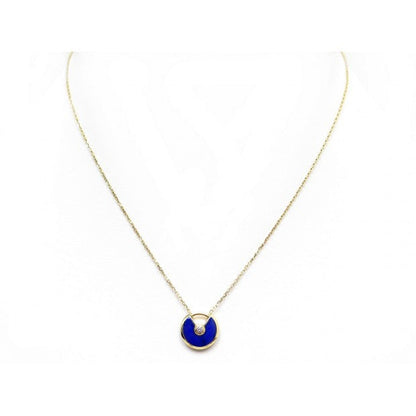 [Resenly Jewelry]AMULETTE ROSE GOLD AGATE NECKLACE