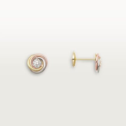 [Resenly Jewelry]TRINITY STUD DIAMOND EARRINGS