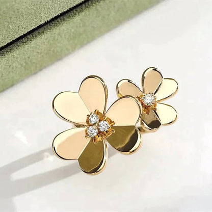 [Resenly Jewelry]CLOVER COMOS GOLD DIAMOND RING