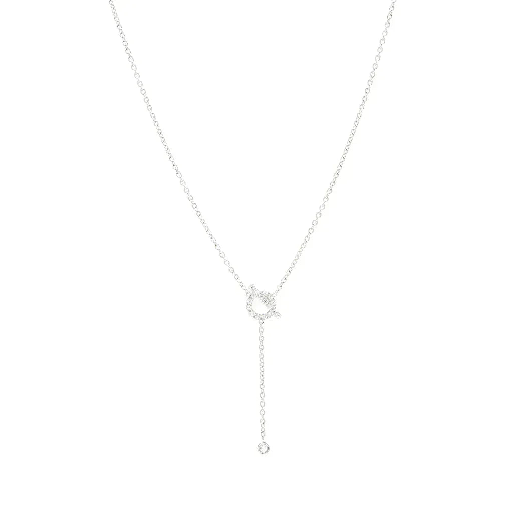 [Resenly Jewelry]FINESSE SILVER DIAMOND NECKLACE