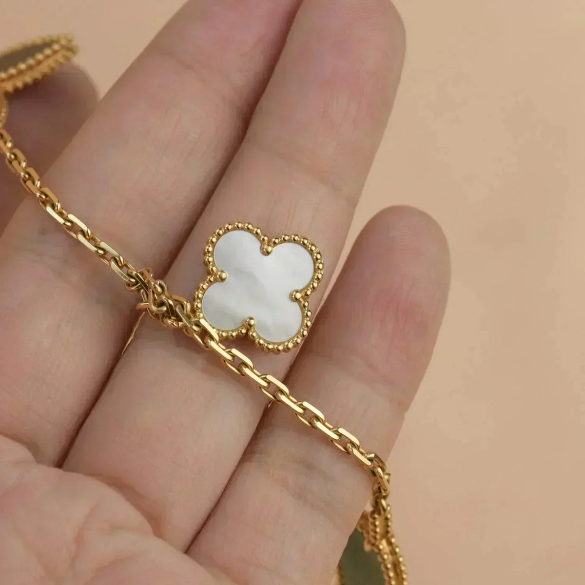 [Resenly Jewelry]LUCKY SPRING 5 MOTIF GOLD BRACELET