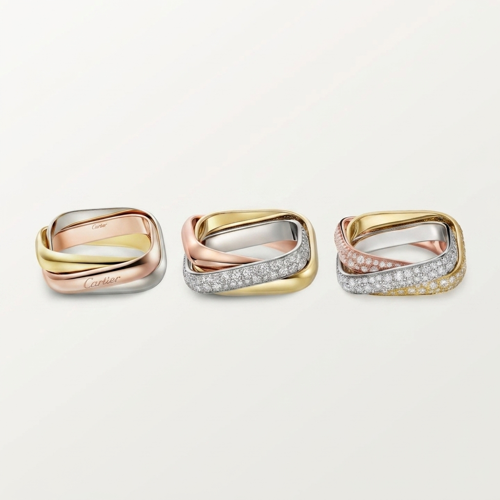[Resenly Jewelry]TRINITY 3.5MM CUSHION RING COLLECTION