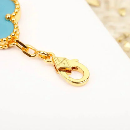 [Resenly Jewelry] CLOVER 5 MOTIF TURQUOISE BRACELET COLLECTION