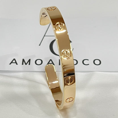 [Resenly Jewelry]LOVE BRACELET 6.1MM OPEN CUFF