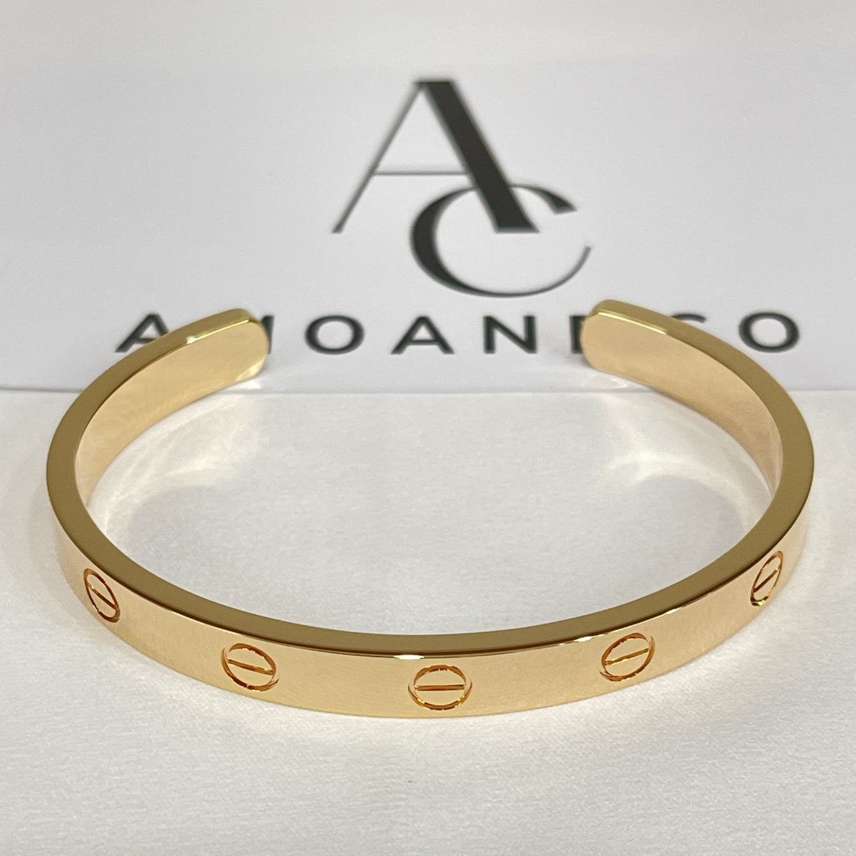 [Resenly Jewelry]LOVE BRACELET 6.1MM OPEN CUFF