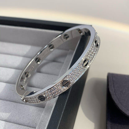 [Resenly Jewelry]LOVE BRACELET 6.1MM DIAMOND-PAVED CERAMIC