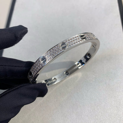 [Resenly Jewelry]LOVE BRACELET 6.1MM DIAMOND-PAVED CERAMIC