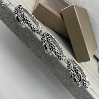 [Resenly Jewelry】NEW OBSIDIAN & DIAMOND SERPENT BRACELET
