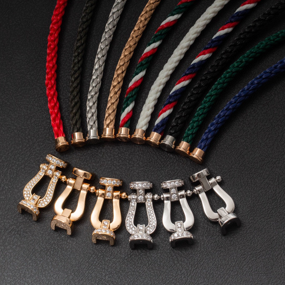 [Resenly Jewelry]FORCE LARGE HORSESHOE NO DIAMOND BRACELET ROSE GOLD
