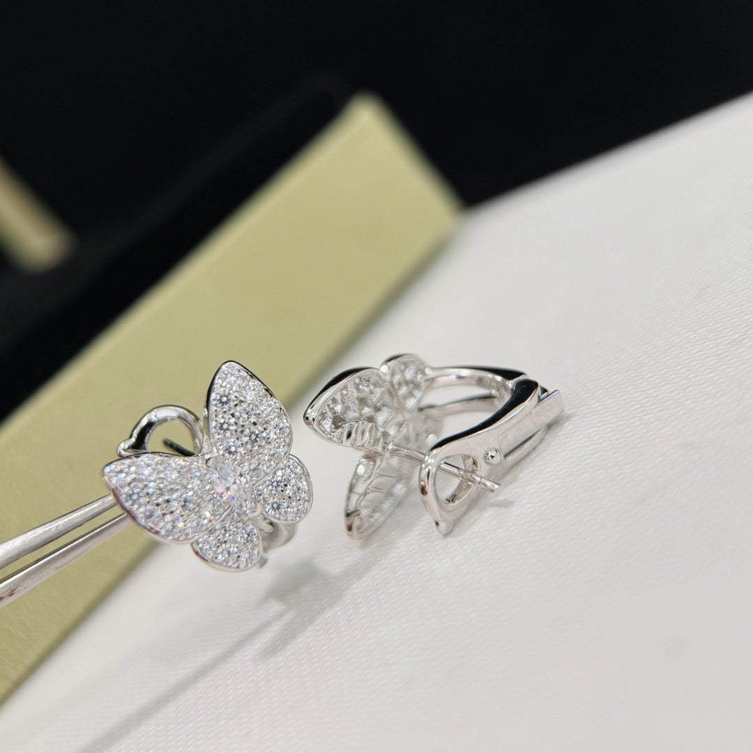 [Resenly Jewelry]BUTTERFLY ALL DIAMOND EARRINGS