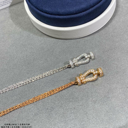 [Resenly Jewelry]FORCE SMALL HORSESHOE  DIAMOND CHAIN ROPE BRACELET