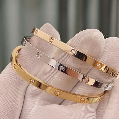 [Resenly Jewelry]LOVE BRACELET 3.65MM 10 DIAMONDS