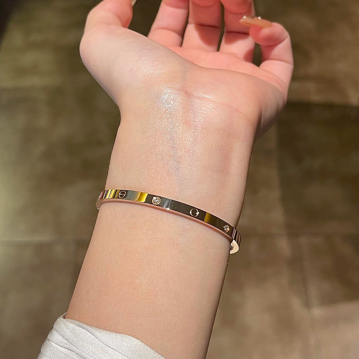[Resenly Jewelry]LOVE BRACELET 3.65MM 6 DIAMONDS