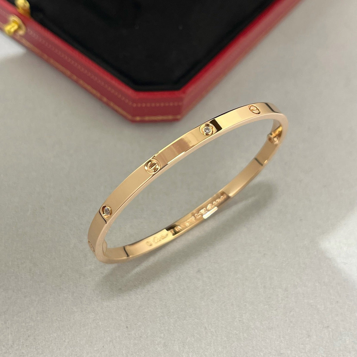 [Resenly Jewelry]LOVE BRACELET 3.65MM 6 DIAMONDS