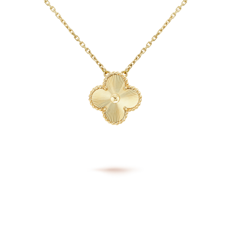 [Resenly Jewelry]CLOVER 15MM LASER NECKLACE AND BOX