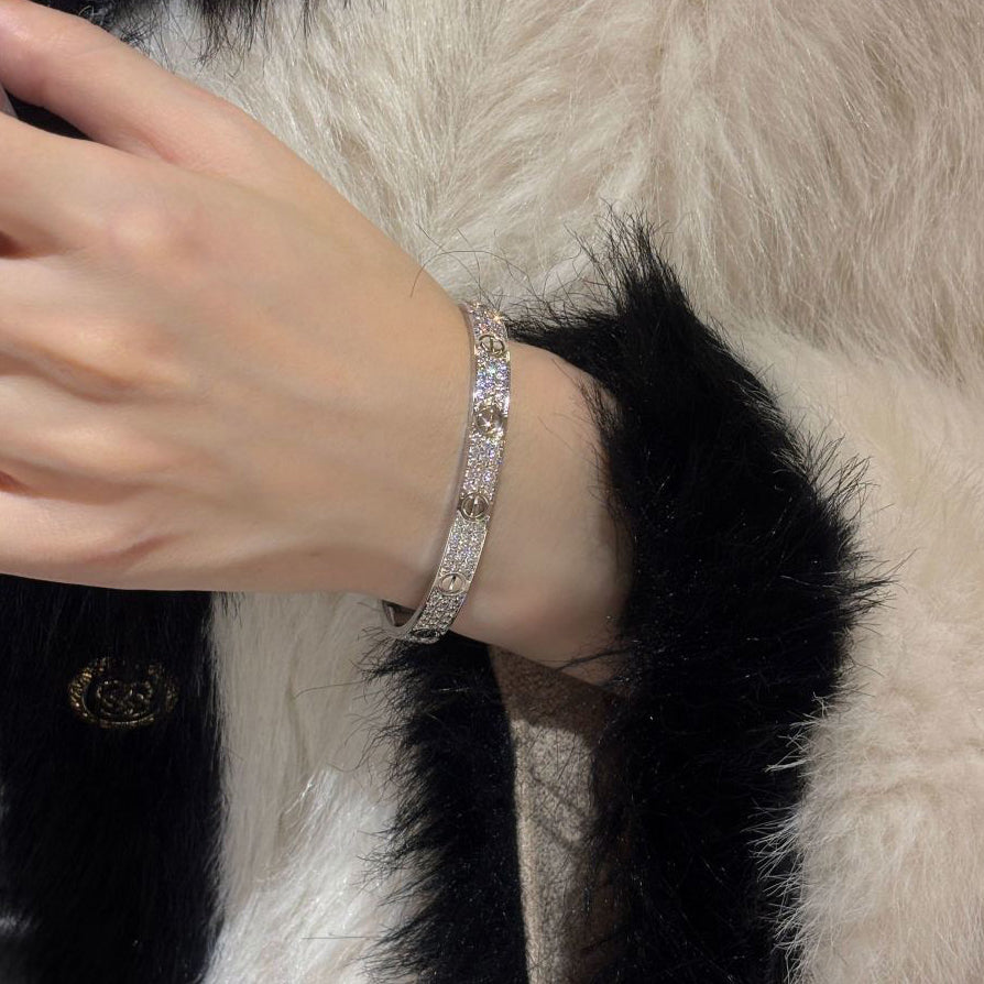 [Resenly Jewelry]LOVE BRACELET 6.1MM DIAMOND-PAVED