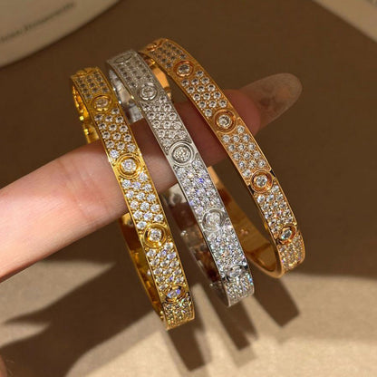 [Resenly Jewelry]LOVE BRACELET 6.1MM DIAMOND-PAVED 10 BIG DIAMONDS