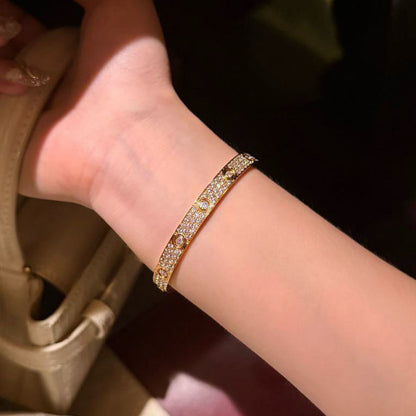 [Resenly Jewelry]LOVE BRACELET 6.1MM DIAMOND-PAVED 10 BIG DIAMONDS