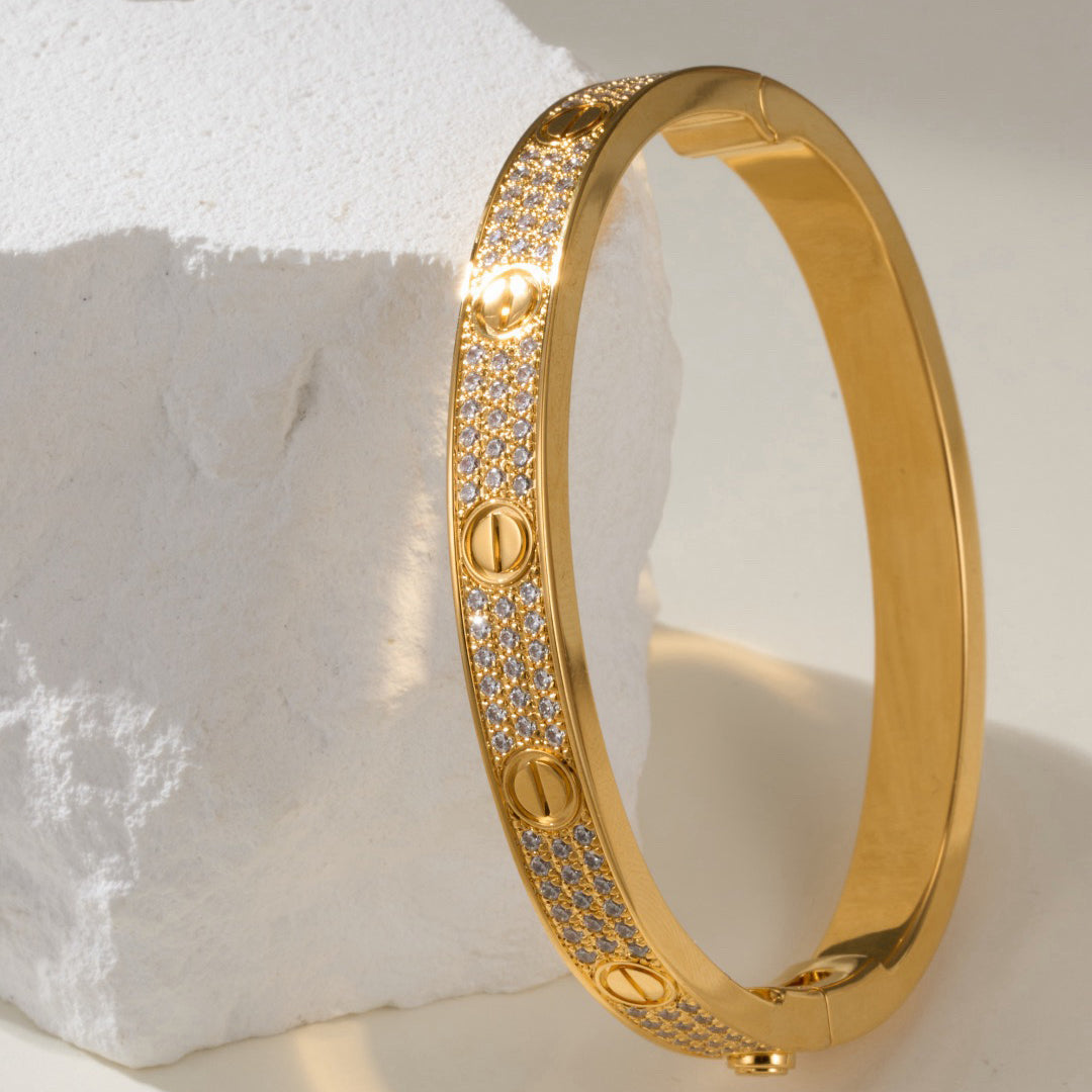 [Resenly Jewelry]LOVE BRACELET 6.1MM DIAMOND-PAVED