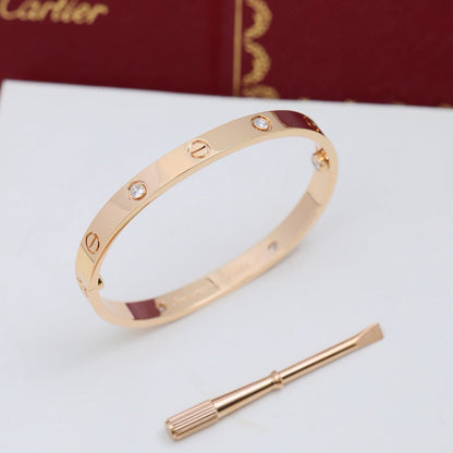[Resenly Jewelry]LOVE BRACELET 6.1MM 4 DIAMONDS