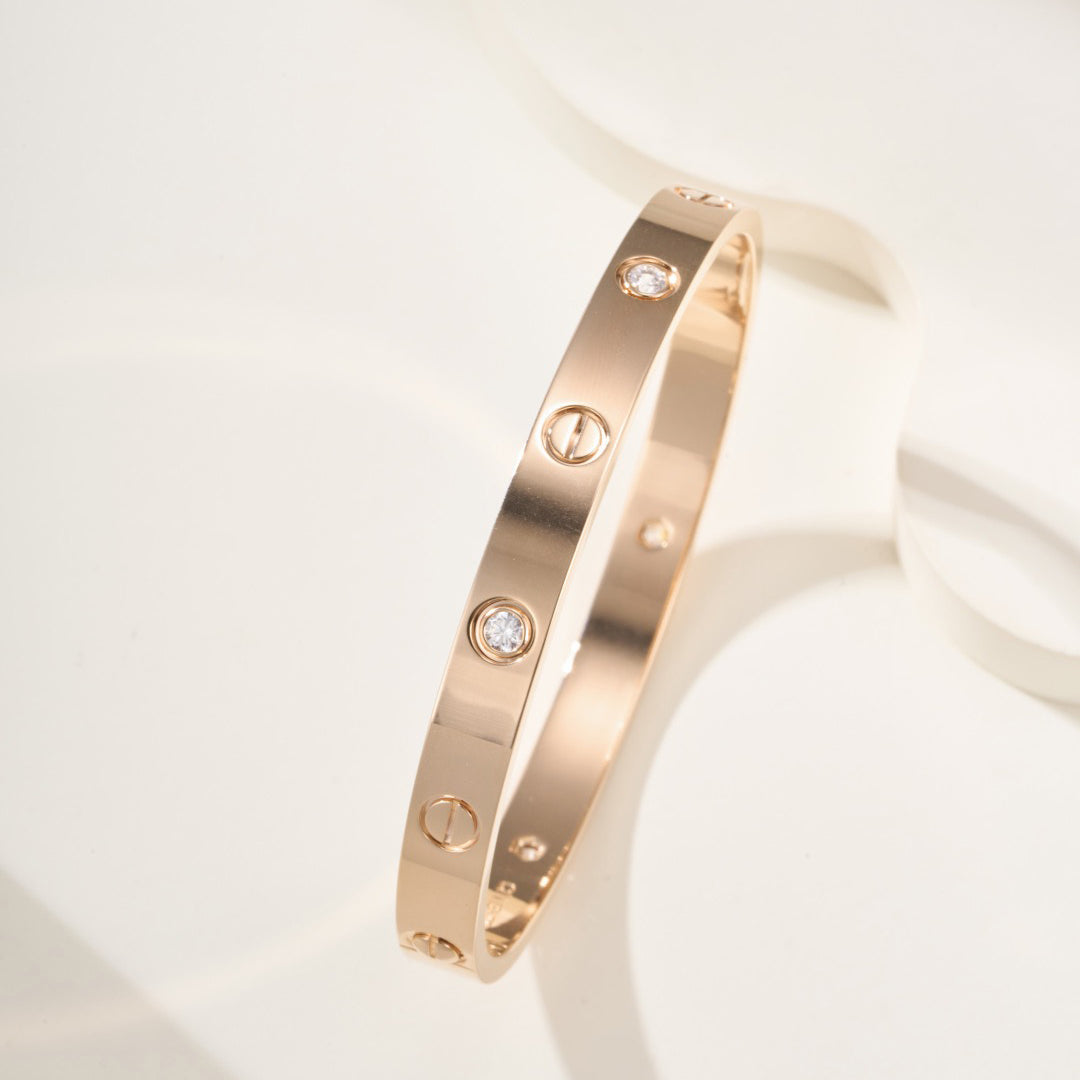 [Resenly Jewelry]LOVE BRACELET 6.1MM 4 DIAMONDS